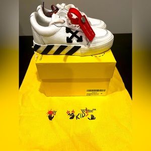 OFF-WHITE KIDS VULCANIZED SNEAKERS SIZE EU25(9C US)